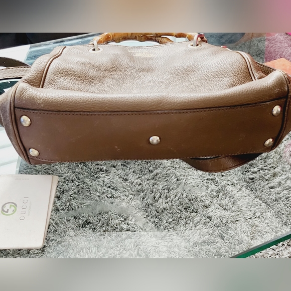 SOLD!!2for350)Original Gucci bamboo two way bag - Picture 15 of 16